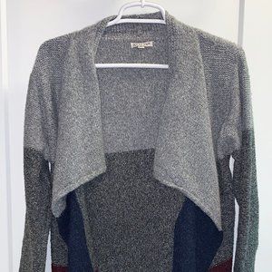 Aavlin Color Block Open Cardigan, Small